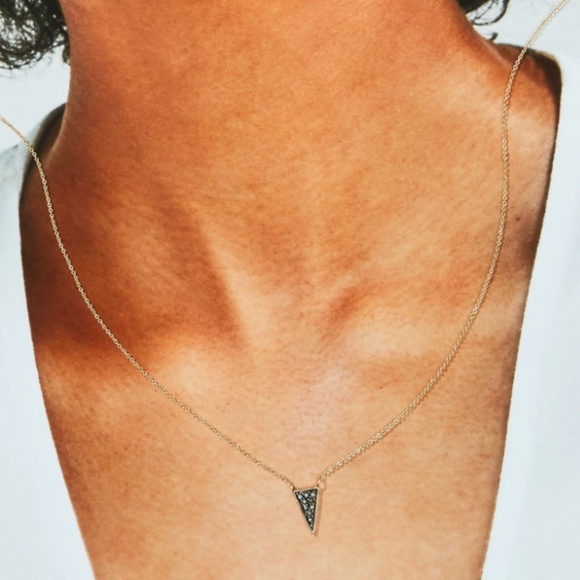 Covet 14kt Gold and Black Diamond Renegade Necklace - Picture 2 of 8